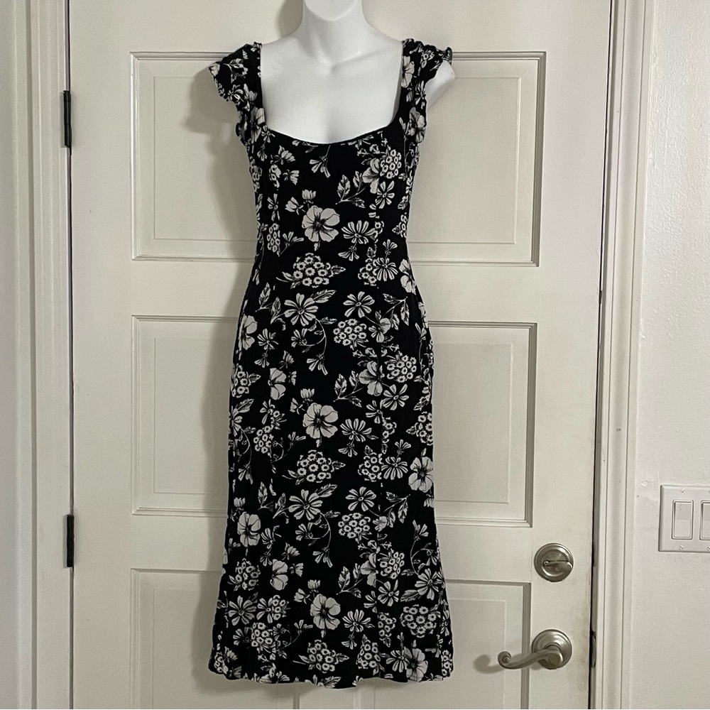 Majorelle Nikki‎ Midi Dress Black Floral